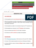 Municipalities: Home Polity Geography Quick Look GK Current Affairs Bit Bank Think... About/Contact