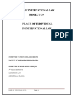 Place of Individual: Public International Law Project On