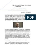 La Ciencia Se Hace en Una Matriz Filosófica. Mario Bunge Entrevistado Por Pampa García Molina