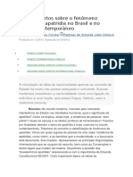 Apontamentos Sobre o Fenômeno Jurídico Da Apatridia No Brasil e No Mundo Contemporâneo