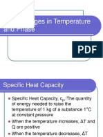 10-3 Changes in Temperature and Phase