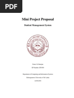 Mini Project Proposal: Student Management System