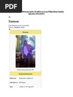 Eminem: Makisama Sa Pagdiriwang NG Ika-10 Anibersaryo NG Wikipediang Tagalog Ngayong 1 Disyembre!