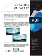 Feature-Rich Solution For IPTV/OTT/Web TV: Television Over Internet - OTT