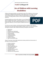 Characteristics of Children With Learning Disabilities: Naset