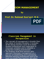 Classroom Management: by Prof. Dr. Rahmat Soe'oed, M.A