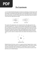 Atomic Theory Expieriments