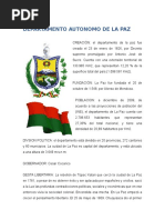 Departamento Autonomo de La Paz