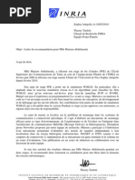 Lettre de Recommandation1