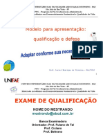 Modelo Qualificação e Defesa