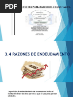 3.4 Razones de Endeudamiento