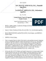 Debry and Hilton Travel Services, Inc. v. Capitol International Airways, Inc., 541 F.2d 855, 10th Cir. (1976)