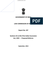 Law Commission Report No. 247 - Indian Succession Act