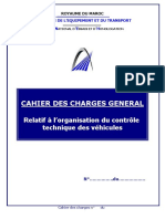 Cahier Des Charges Relatif A L'organisation Du Controle Technique