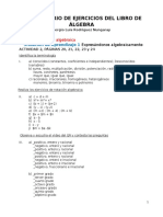 Respuestas Del Libro de Álgebra