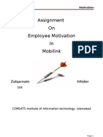 Employee Motivation On Mobilink