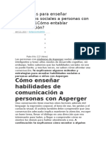 Estrategias para Enseñar Habilidades Sociales A Personas Con Asperger