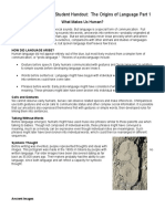 U2 l4 6 Student Handout Origins of Language p1