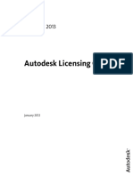 Autodesk Licensing Guide: Autocad 2013