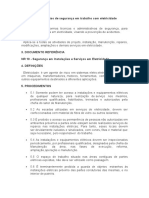 Procedimentos de Segurança em Trabalho Com Eletricidade