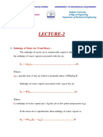 Enthalpy of Moist Air (Total Heat) Dry Bulb Temperature