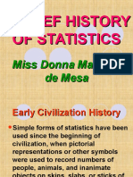 Brief History of Statistics