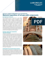 Material Inspection of Hot Gas Path