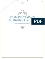 Plan de Trabajo Semana Vih Ejemplo