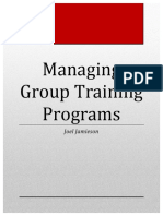 Managing Group Training PDF