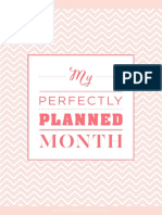 My Perfectly Planned Month