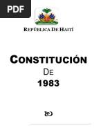 Constitucion Haitiana de 1983 Traduccion Al Español