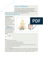 Thermal Properties of Materials