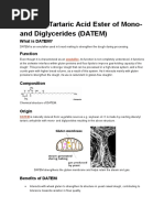 Diacetyl Tartaric Acid Ester of Mono