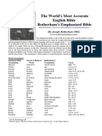 The World's Most Accurate English Bible Rotherham's Emphasized Bible