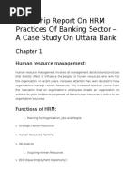 HRM Practices Uttara Bank