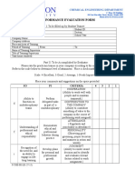 ChE Performance Evaluation Form AssessmentbyEmployer