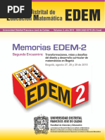 Memorias Segundo Encuentro Distrital de Educación Matemática