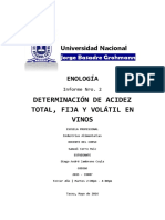 INFORME Nro 02 - Determinacion de Acidez Total, Fija y Volatil en Mostos y Vinos