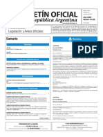 Boletín Oficial de La República Argentina, Número 33.429. 29 de Julio de 2016