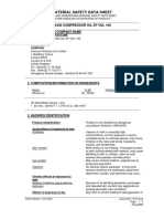 Material Safety Data Sheet: 24440 Compressor Oil Ep VDL 100