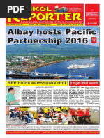 Albay Hosts Pacific Partnership 2016: BFP Holds Earthquake Drill