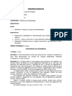 SEQUÊNCIA DIDÁTICA - Resgatando o Dígito Perdido