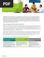 Microsoft Advanced Support For Partners - Factsheet