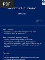 Lecture 1 - Fundamentals of Reservoir Geology