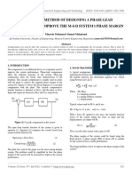 A Simplified Method of Designing A Phase-Lead Compensator To Improve The M-S-D System's Phase Margin