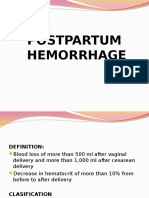 Postpartum Hemorrhage