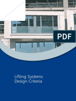 Lifting Systems Design Criteria