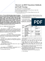 Built in Self-Test: A Review On BIST Insertion Methods and Fault Tracing