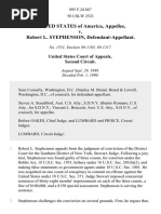 United States v. Robert L. Stephenson, 895 F.2d 867, 2d Cir. (1990)