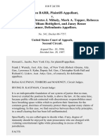 Sheldon Barr v. Robert Abrams, Orestes J. Mihaly, Mark A. Tepper, Rebecca Mullane, William Bottiglieri, and Janey Renee O'COnnOr, 810 F.2d 358, 2d Cir. (1987)